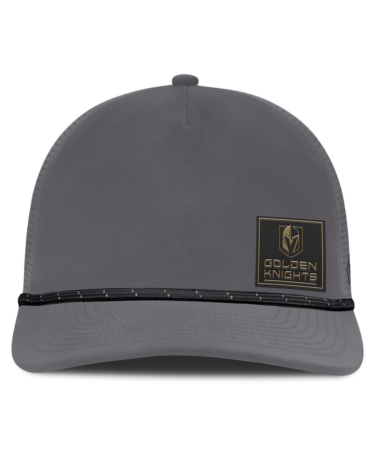 Fanatics Men's Gray Vegas Golden Knights Captain Rope Adjustable Hat In Gray