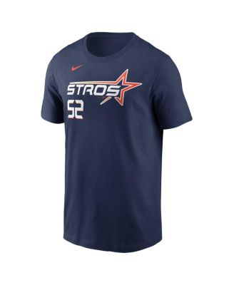 Men's Bryan Abreu Navy Houston Astros 2025 City Connect Fuse Name Number T-Shirt