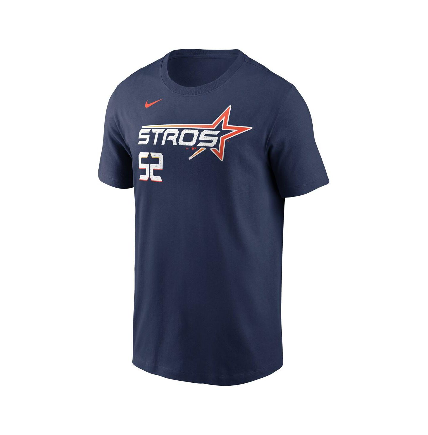 Мужская футболка Nike Bryan Abreu Navy Houston Astros 2025 City Connect Fuse Name & Number — фото 2