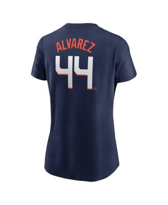 Women's Yordan Alvarez Navy Houston Astros 2025 City Connect Fuse Name Number T-Shirt
