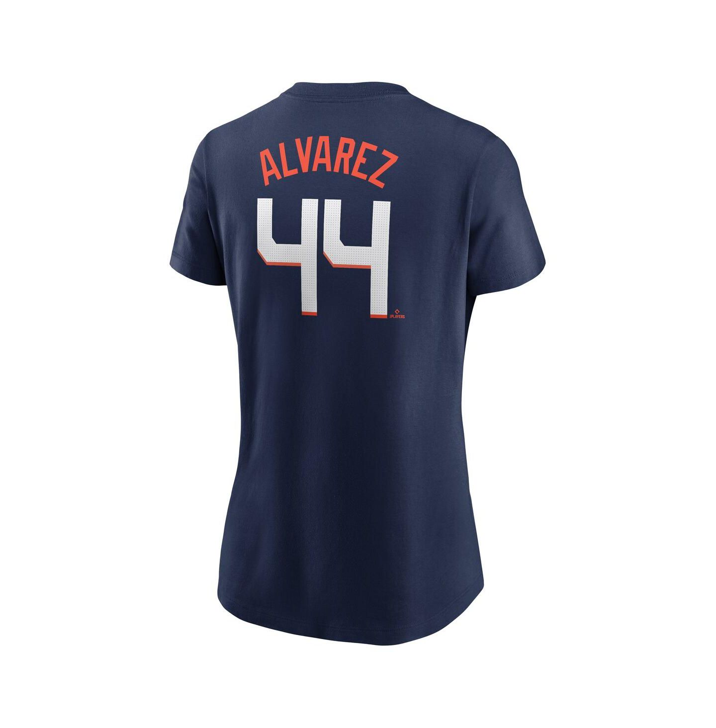 Женская футболка Nike Yordan Alvarez Navy Houston Astros 2025 City Connect Fuse Name & Number — фото 3