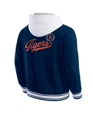 Men's&nbsp;Navy Detroit Tigers Full-Snap Hooded Jacket