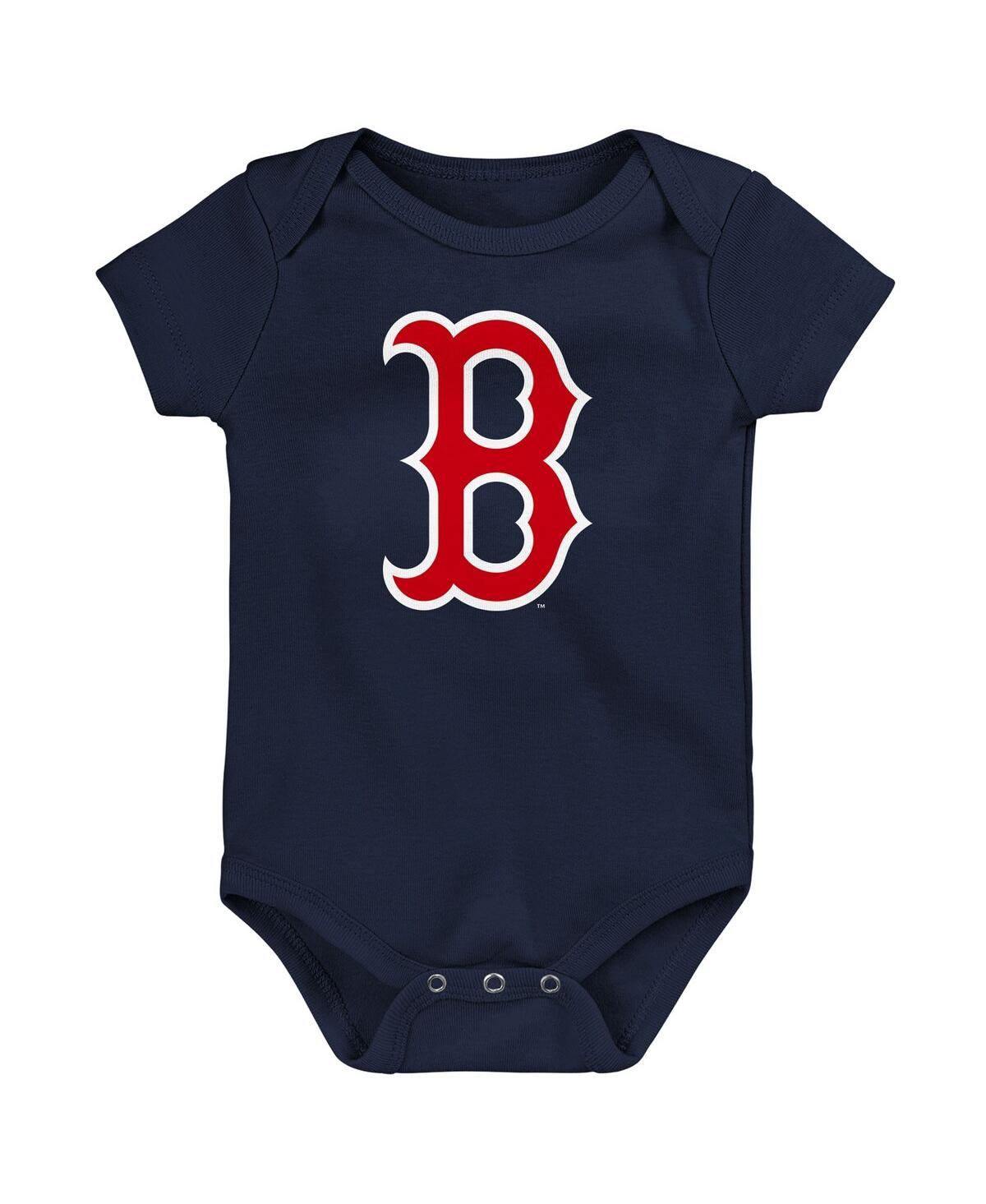 Outerstuff Baby Boys And Girls Boston Red Sox Slide Home Bodysuit 3-pack In Multi