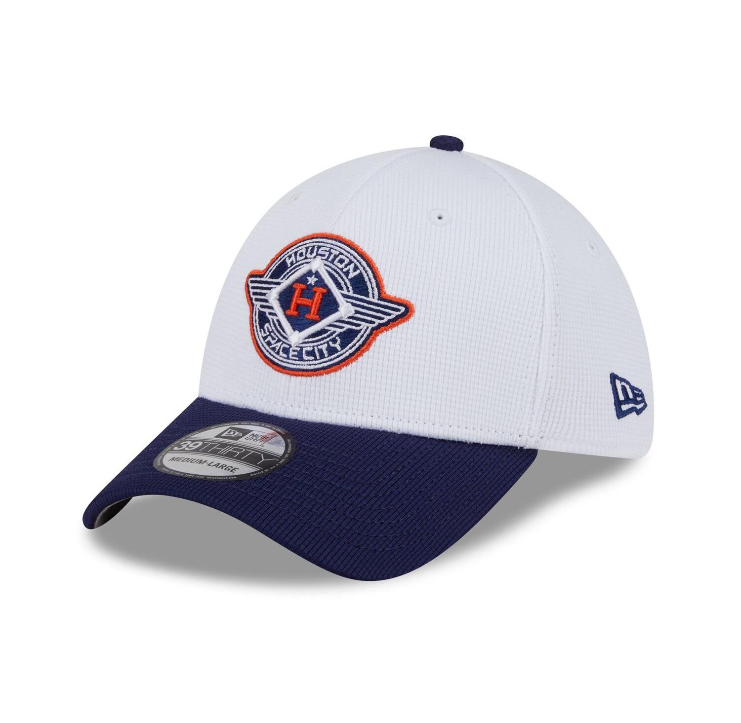 Men's White/Navy Houston Astros 2025 City Connect Batting Practice 39THIRTY Flex Hat