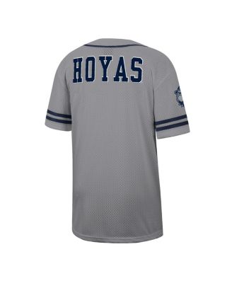 Men's Gray Georgetown Hoyas Free Spirited Baseball Jersey