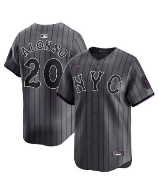 Nike - Men's Pete Alonso Gray New York Mets City Connect Limited Jersey