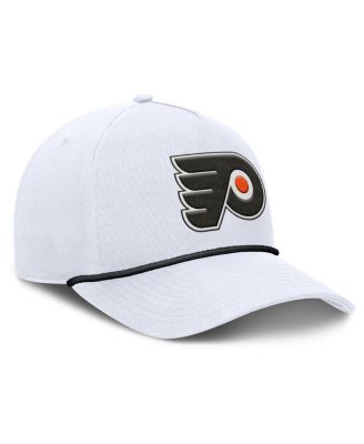 Men's White Philadelphia Flyers Rope A-Frame Adjustable Hat