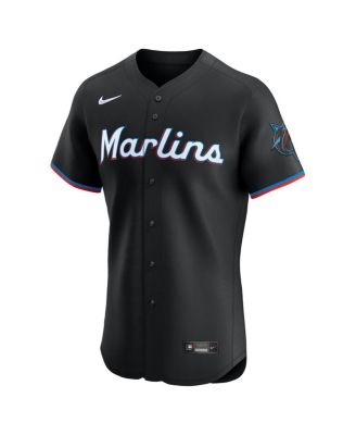 Мужская футболка Nike Miami Marlins Alternate Elite черного цвета