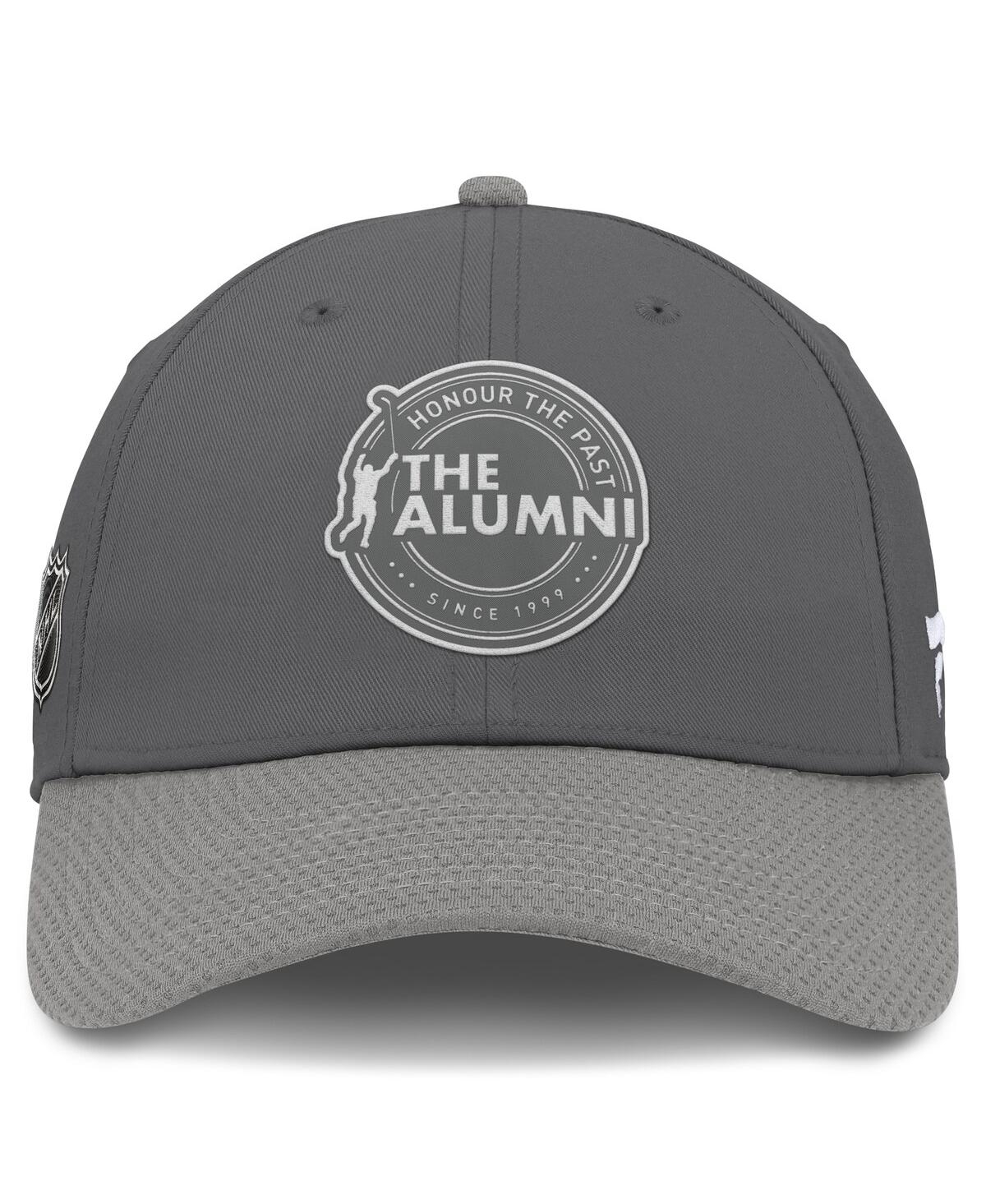Fanatics Men's Charcoal/gray Nhl Alumni Association Adjustable Hat In Charcoal,gray