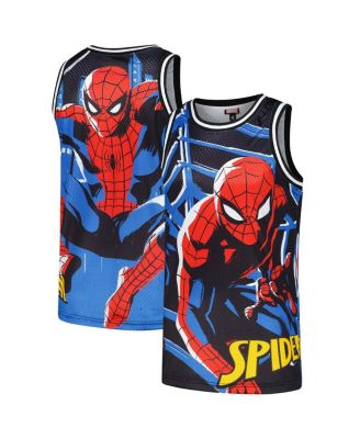 Lids - Men's Black Spider-Man Big Print Mesh Jersey