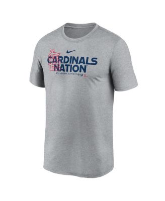 Men's Heathered Charcoal St. Louis Cardinals Local Rep Legend Performance T-Shirt