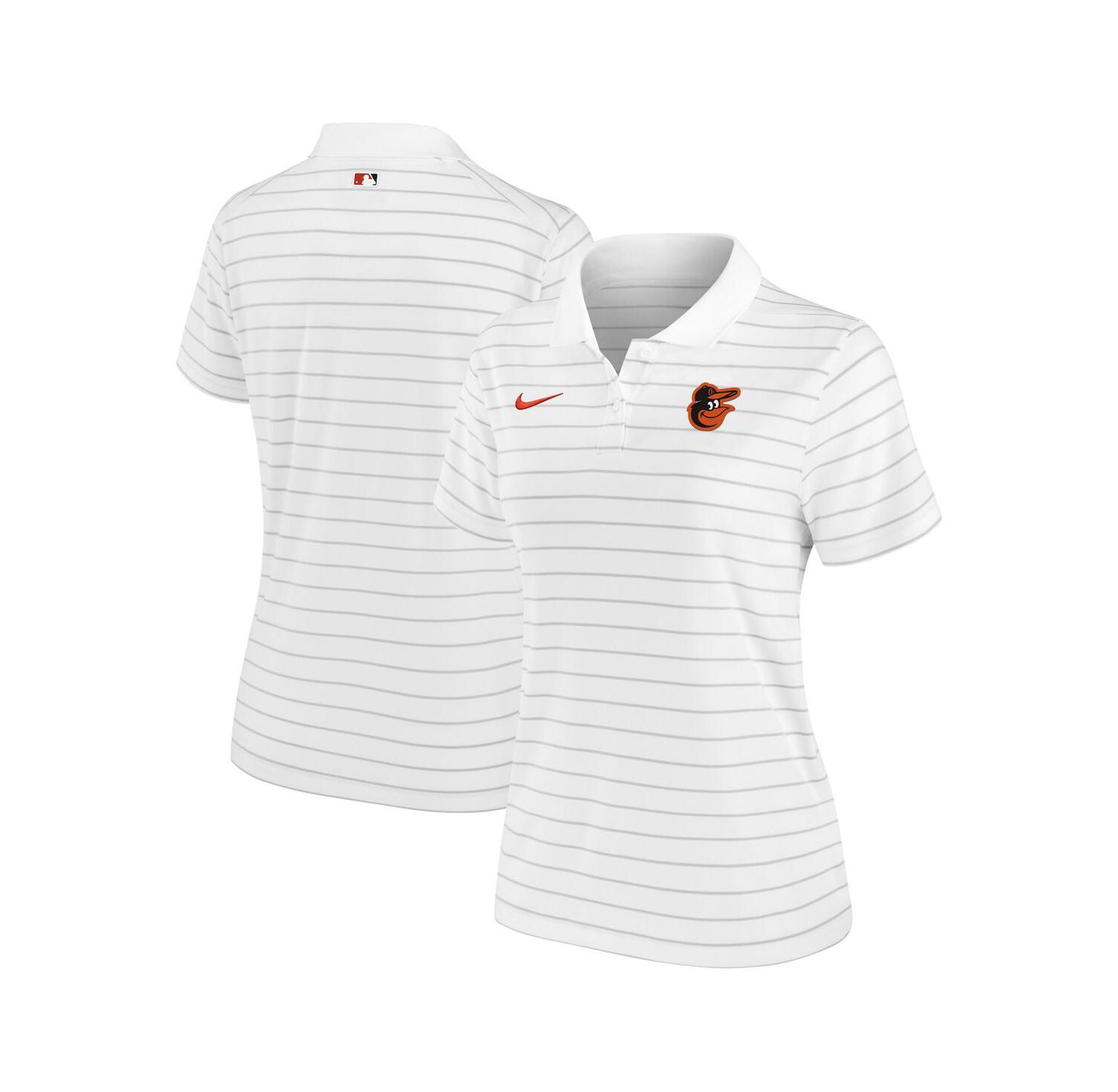 Women's White Baltimore Orioles Authentic Collection Victory Performance Polo Shirt