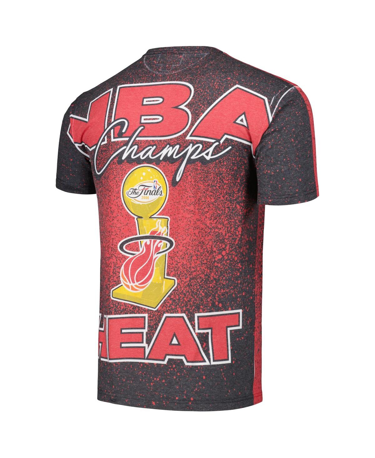 Mitchell & Ness Men's Red Miami Heat Hardwood Classics 2006 Nba S Champ City T-shirt In Multi
