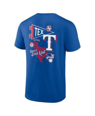 Men's Royal Texas Rangers Split Zone T-Shirt