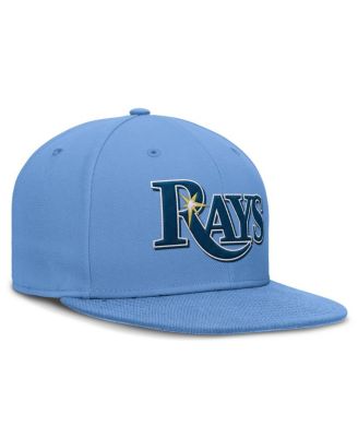 Men's Light Blue Tampa Bay Rays True Round Bill Performance Fitted Hat