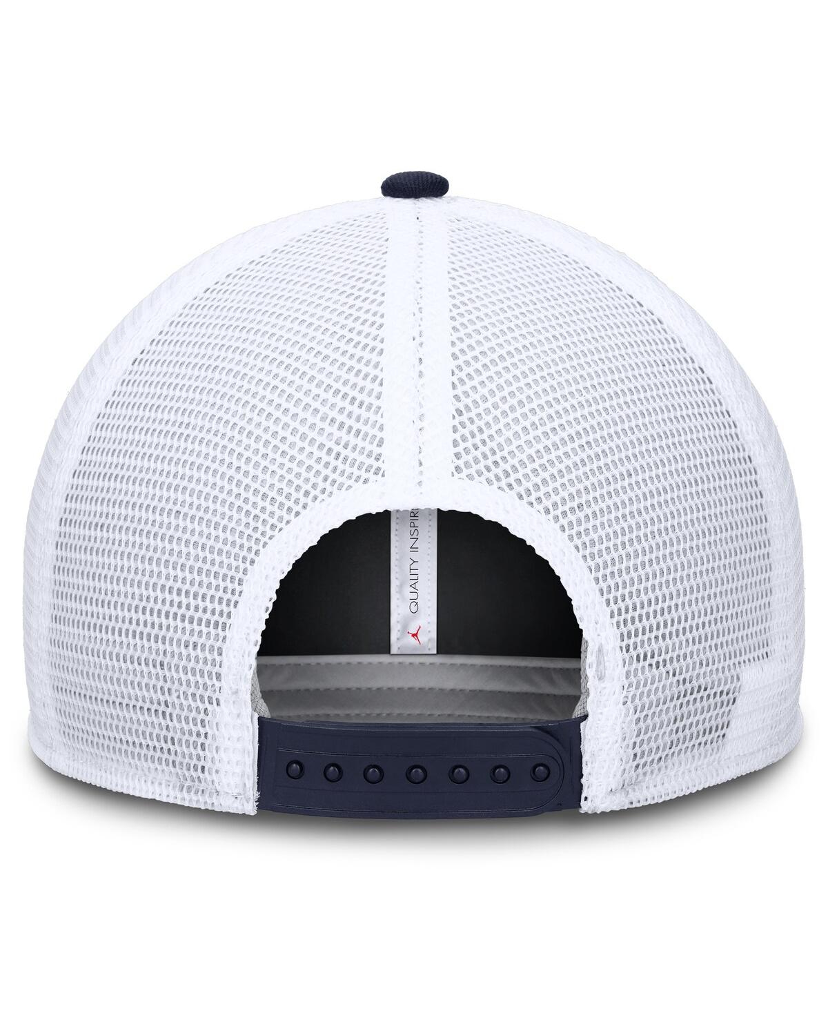 JORDAN MEN'S MAIZE/WHITE MICHIGAN WOLVERINES RISE ADJUSTABLE TRUCKER HAT 