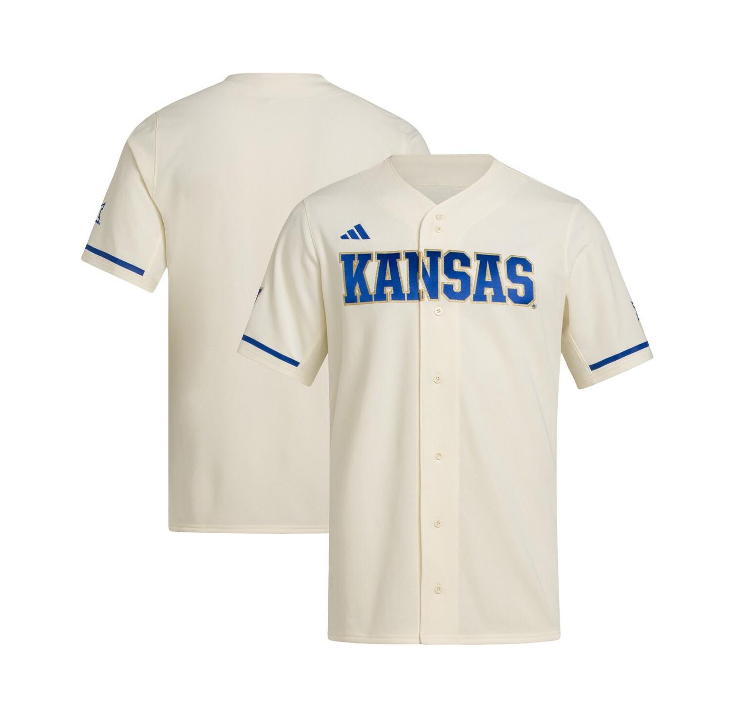 Men's Cream Kansas Jayhawks Replica Baseball Jersey