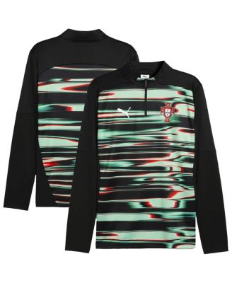 Puma - Men's&nbsp;Black Portugal National Team 2025 Pre-Match Quarter-Zip Top