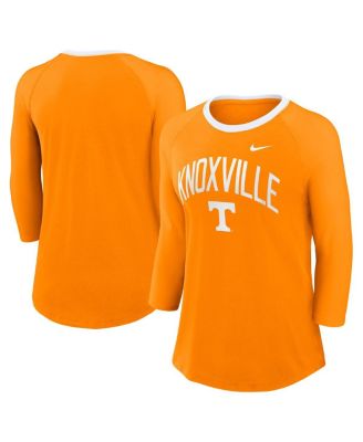 Nike - WoMen's&nbsp;Tennessee Orange Tennessee Volunteers 3/4-Sleeve Raglan Tri-Blend Top