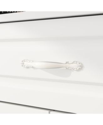 Single-drawer 4-door shoe cabinet, white multi-functional shoe rack, movable shelves