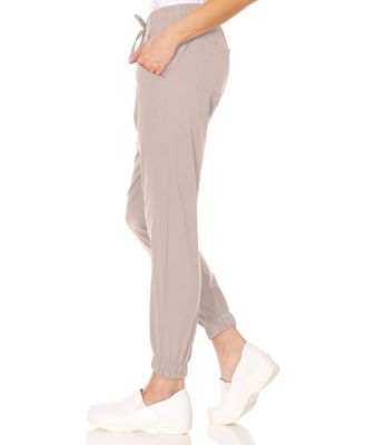 Plus Size Leah 5-Pocket Stretch Cargo Jogger Scrub Pants Yellow 3X Large