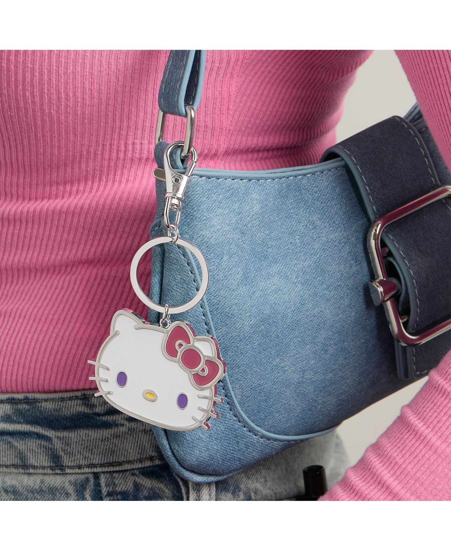 Брелок Hello Kitty Sally Rose Keychain Cute Official License, Enamel-Plated Fashion Sanrio Keychain with Lobster Clip Purse Charm — фото 2
