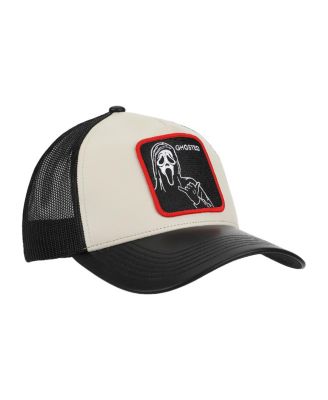 Men's Character Art Adult White Trucker Hat