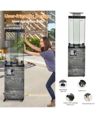 41 000 BTU Propane Patio Heater with Metal Hood