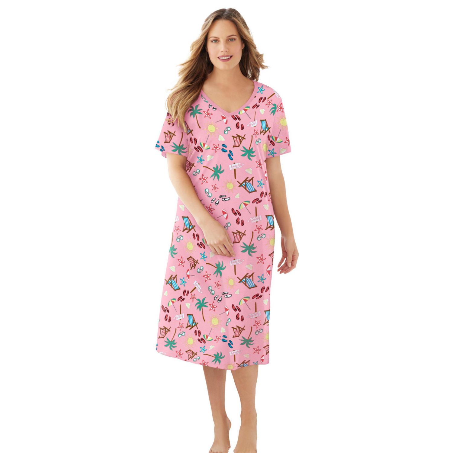 Flamingo Розовый Пляжный
