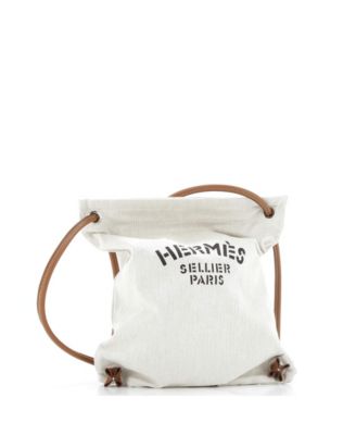 Бывшая в употреблении мужская сумка Hermes Toile