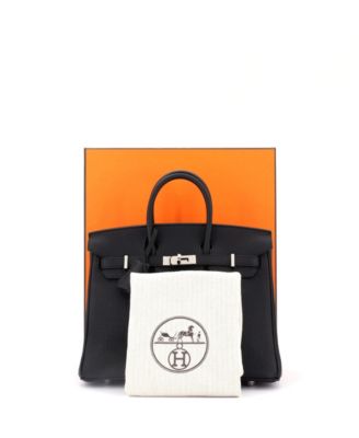 Сумка Hermes Birkin 25, бывшая в употреблении, черного цвета, Того, с палладиевой фурнитурой