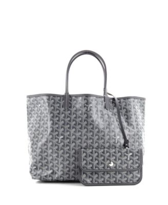 Подержанная сумка Goyard PM Saint Louis из холста с покрытием