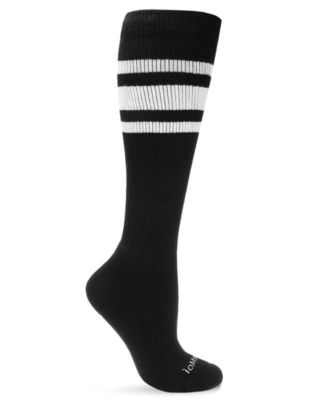 Women's Unisex Knee High Cotton Blend 15-20mmHg Graduated Compression Socks WFC1520-1101	
