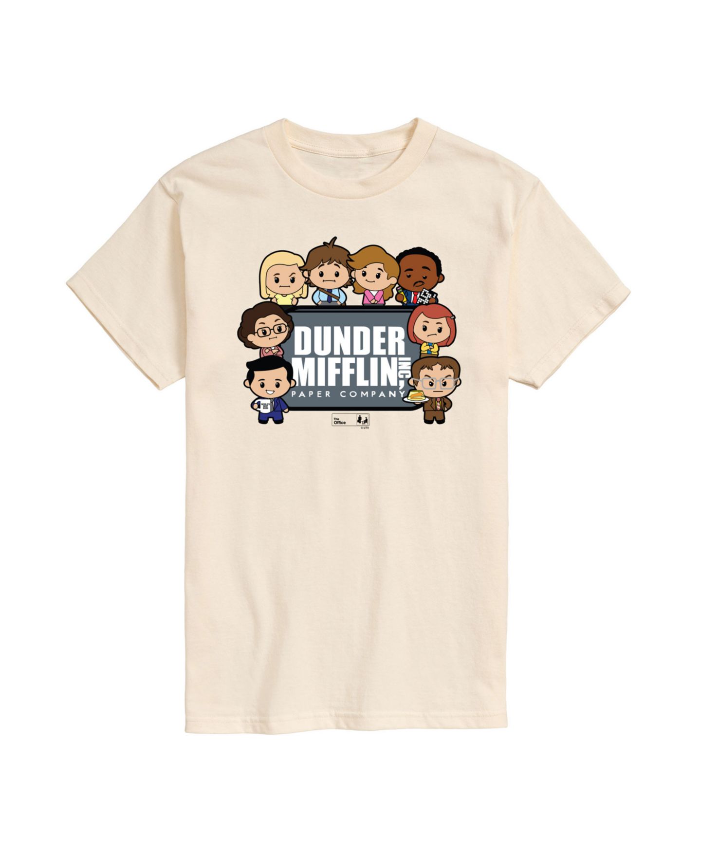 Мужская футболка AIRWAVES The Office Cartoon Short Sleeve, цвет: Бежевый — фото 1