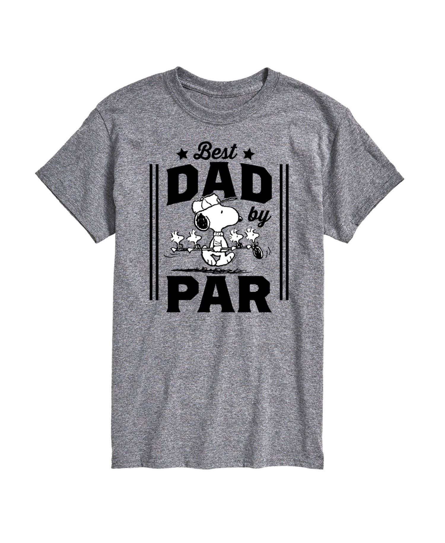Men's Peanuts Snoopy Father's Day Best Dad by Par Short Sleeve T-Shirt