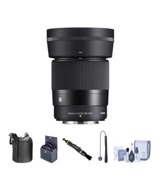 30mm f/1.4 DC DN Contemporary Lens for Nikon Z Bundle with 52mm Filter Kit, Lens Pouch, Lens Cleaner, Cleaning Kit, Lens Cap Tether