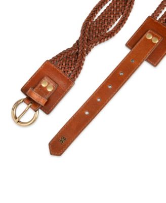 Women's Genuine Leather Twisted Braid Belt