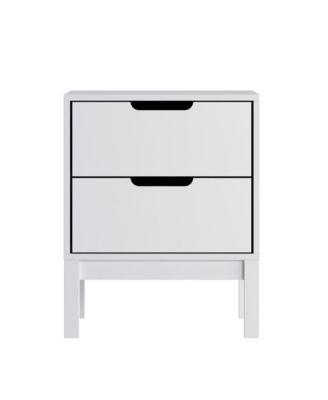 Samuel Kids Double-Drawer Night Stand With Solid Wood Frame