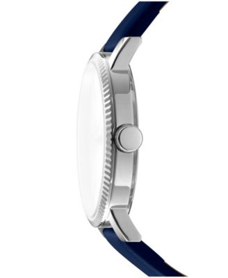 Women's Soho Maxi Dark Blue Leather Strap Watch, 40mm