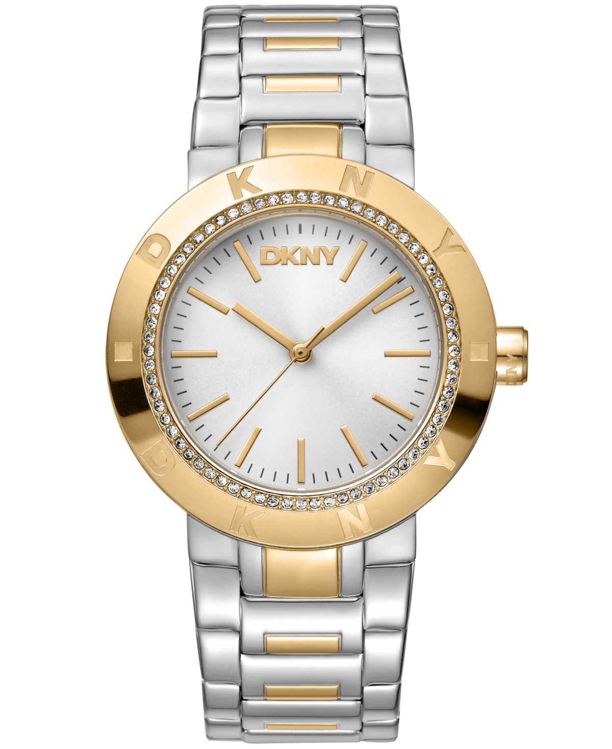 Women's Eastside Logo Silver Dial Gold Two-Tone Stainless Steel Bracelet Watch 36mm - Two Tone