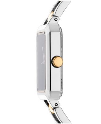 Women's Uptown Midi Silver Dial Gold-Tone Stainless Steel Bracelet Watch 22x35.5mm