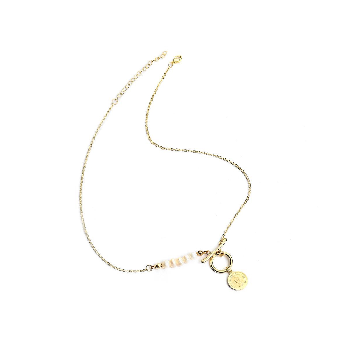 Sohi Women's Link Chain Necklace In Gold