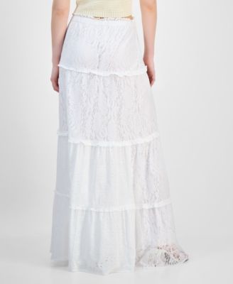 А теперь еще и эта женская кружевная юбка макси с завязками, эксклюзивно представленная в Macy's