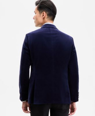 Men's Slim-Fit Solid Velvet Sport Coat