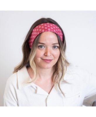Ultra Soft Knotted Headband - Cherry Print