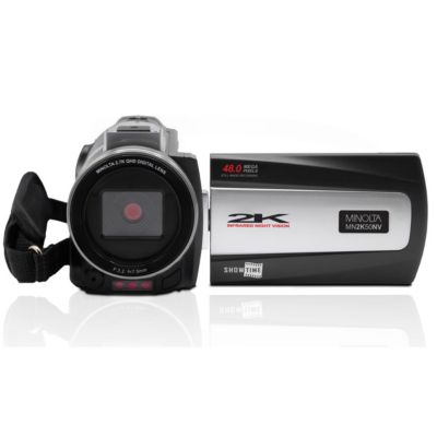 MN2K50NV 2.7K QHD 48MP 3" Touchscreen Night Vision Camcorder, Black