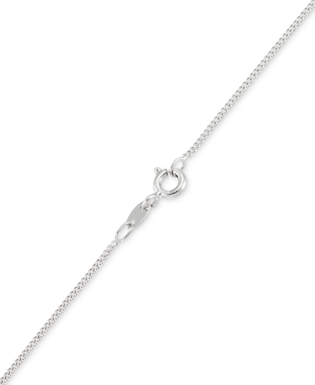 Shop Macy's Onyx & Marcasite Circle Disc 18" Pendant Necklace In Sterling Silver
