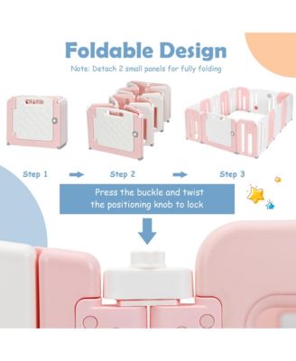 Baby 16 Panels Safety Playpen Safety Activity Play Center