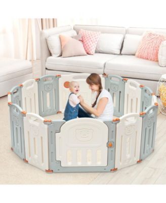 Baby 14 Panel Foldable Playpen Activity Center