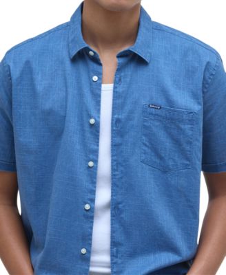 Однотонная мужская рубашка Barbour с пигментной краской